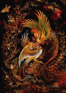 Fantasía Painting - fénix miniaturas persas cuentos de hadas